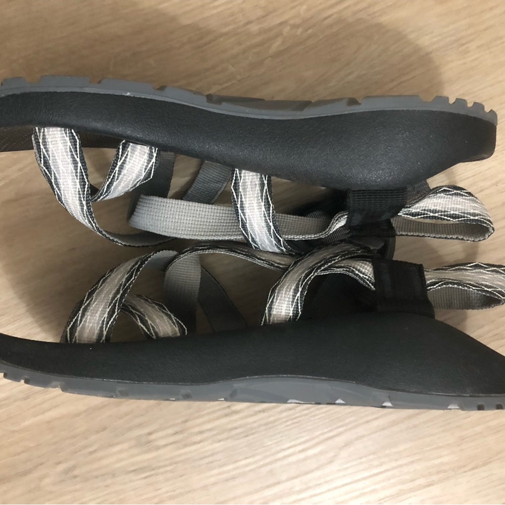 Barely worn Chaco sandals black gray white